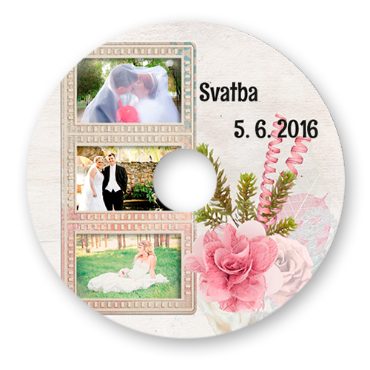 DVD s vlastním potiskem - Svatební