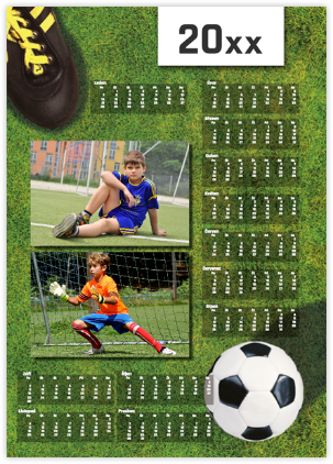 Kalendář roční plakátový - Fotbal