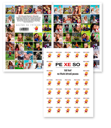 Pexeso z vlastních fotek - 32 párů / logo
